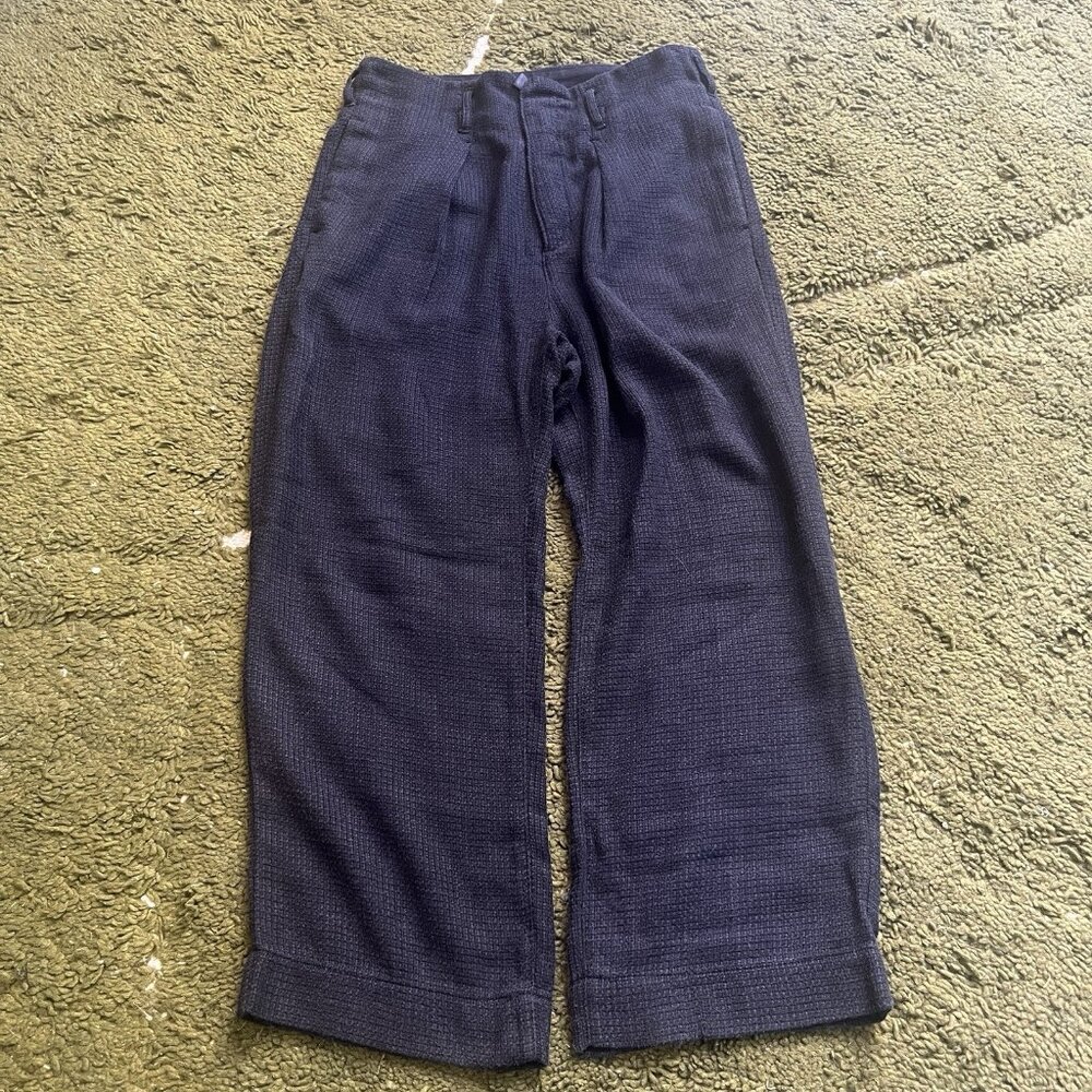 SABY Japan WIDE FLARE PANTS - Rayon Linen Mesh Fab - Size 2 - Medium